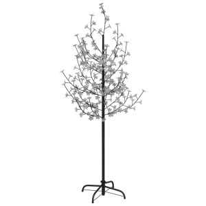vidaXL árbol LED con flor de cerezo 200 LED blanco cálido 180 cm