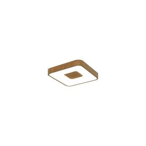 Mantra plafón LED cuadrado madera coin regulable con mando y app – 56w,