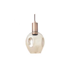 Fab 110391011 | coLGante meteoro 1xE27 cobre antiguo/ambar regx14 3 oquedad