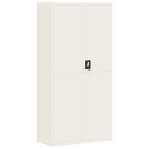 vidaXL armario archivador de acero blanco 90x40x180 cm