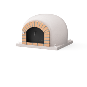 Horno de leña exterior de obra modelo stromboli blanco - 100x100x77cm
