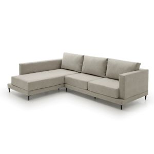 Sofa chaise longue gran diseño  martina gris izquierda