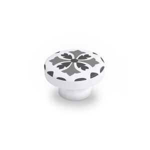 Pomo para mueble rei e243 | 38x38x22 mm | gris | haya