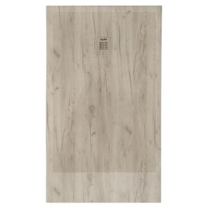 Ondee - plato de ducha naturo - recortable - 90x120 - madera - extra-plano