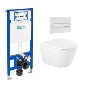 Pack roca duplo one + pl1 blanco br + wc roca ona 53