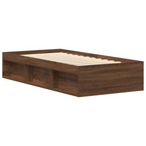 vidaXL estructura de cama roble marrón 90x190 cm