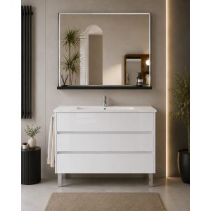 Mueble de baño con lavabo imperia sin espejo 70x45 cm blanco