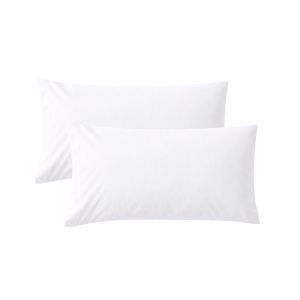 Pack 2 fundas almohada blanco 70cm - 100% algodón - donegal collections