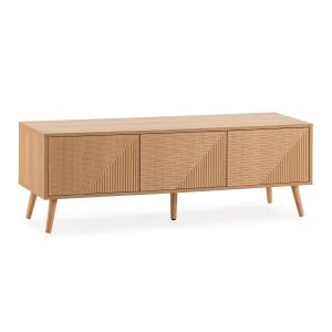 Mueble tv telmo 3 puertas color roble 130 cm