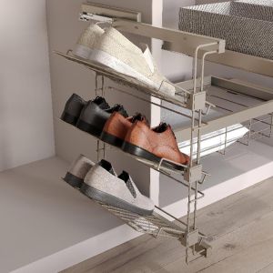 Zapatero lateral extraíble para armarios y vestidores