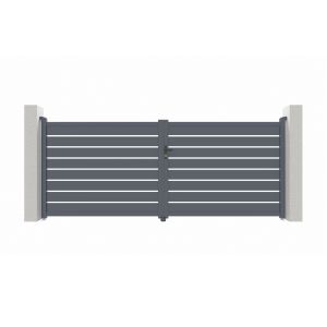 Puerta batiente de aluminio 4m vogel h.160cm