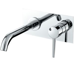 Valaz grifo de lavabo empotrado redondo monomando cromado