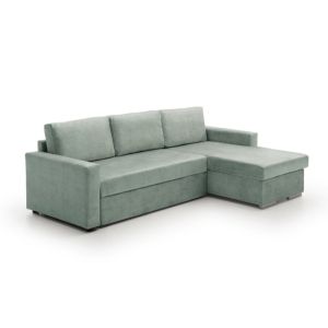 Sofa cama chaise longue isabella low cost agua marina derecha