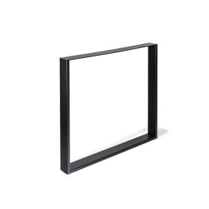 Mueble de diseño rei pie fijo metal crudo negro