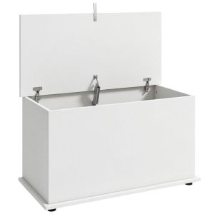 Baúl de almacenaje 80x40x45 cm color blanco Homcom