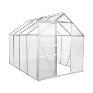 Invernadero de policarbonato "basilic" - 4,75 m² - gris