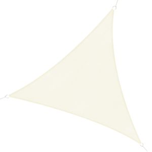 Toldo vela triangular pe color beige 500x500x500 cm outsunny
