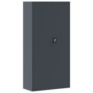 vidaXL taquilla de acero gris antracita 90x40x180 cm