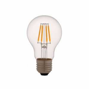 Bombilla LED a60 E27  filamento 6w 650lm. Luz cálida 2700k