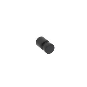Pomo para muebles en zamac 15 mm de diam negro
