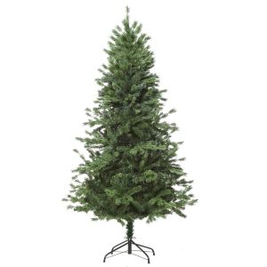 Árbol de navidad ø90x180 cm pe PVC y metal color verde Homcom