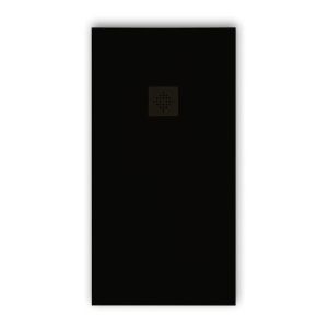 Plato de ducha pizarra pure negro  80x160 cm rejilla color