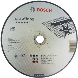Disco de corte de buje plano Bosch best for inox - ø 230 x 2,5 mm - calibre