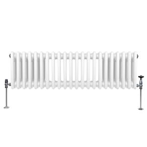 Radiador tradicional horizontal de 3 columnas - 300 x 1192mm - blanco