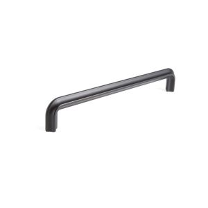Tirador zamak modelo maat dist. 192mm. Acabado negro mate