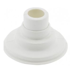Embellecedor cubre tubería para radiador coda blanco