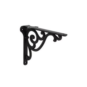 Soporte para estante en zamac diám 200 x 140mm hierro negro lote de 25