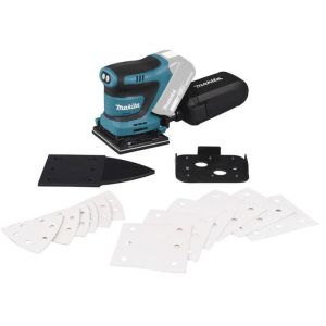 Lijadora vibrante 18v 112x102 mm - Makita - con 2 baterías 18v 5,0ah - carg