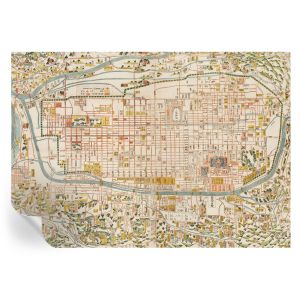 Papel pintado autoadhesivo mapa antiguo 208x146 tulup
