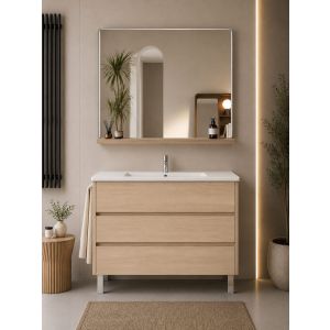 Mueble de baño con lavabo imperia sin espejo 60x35 cm estepa