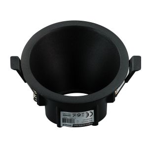 Marco downlight circular profundo asimétrica corte ø85 negro(mtd85-n)