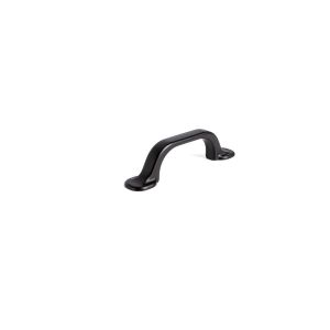Tirador zamak cadier dist. 64mm. Acabado negro mate