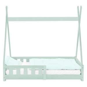 Cuna tipi con protección anticaída 70x140cm menta ecd germany