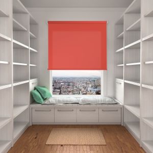 Estor enrollable traslúcido l2000  coral 105 x 250cm