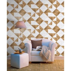 Papel pintado tnt textura madera mármol miel