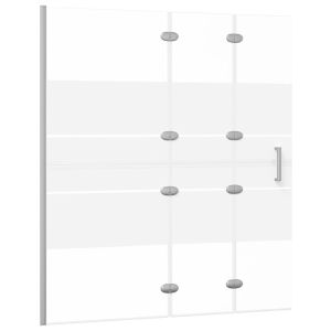 vidaXL mampara de ducha plegable esg blanco 120x140 cm