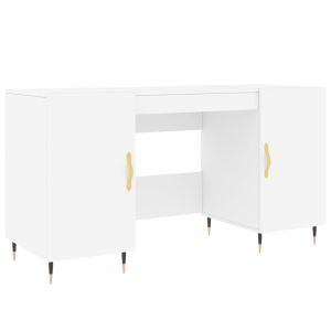 vidaXL escritorio madera de ingeniería blanco 140x50x75 cm