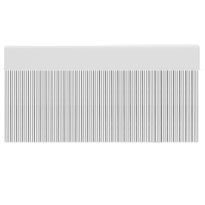 Cortina para puertas de PVC stripe transparente con negro / 90 x 210