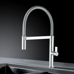 Imex - grifo monomando de cocina extraíble cromado serie laos