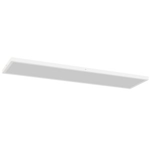 Lámparas de techo 120x30x3.7 cm acero, plástico color blanco Homcom