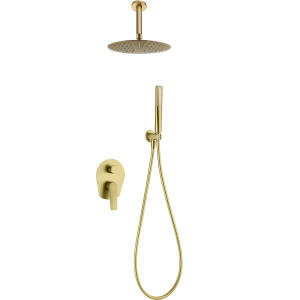 Conjunto ducha monomando empotrado paros oro cepil