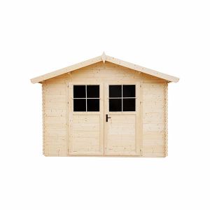 Caseta de madera machihembrada gardiun petrov - 9 m² exterior 318x316x253 c