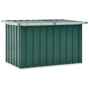 vidaXL caja de almacenaje para jardín verde 109x67x65 cm
