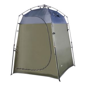 Tienda de ducha ayas camping desplegable 150x150x200 cm - verde/gris