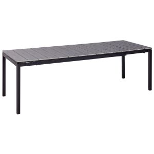 Mesa de jardín extensible tofane 198/248 cm 90 cm gris