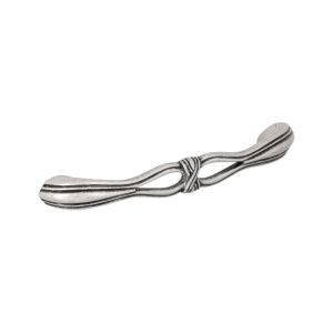 Tirador para mueble 737 en zamac dist entre ejes 128mm brillante lote de 6